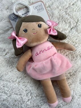 Carried Away by Stepping Stones Stroller Plush Pink 'Amor' Doll NWT 0+ Months